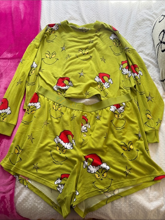 American Eagle Outfitters Other - American Eagle Outfitters Green Grinch Print Women’s Pajama Set